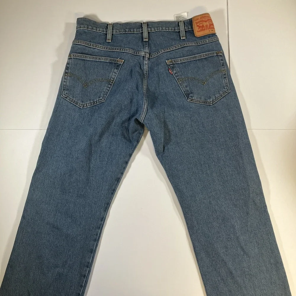 Levi's Western Fit Jeans Mens 34x34 Passing Time Medium Wash‎ Stretch Denim